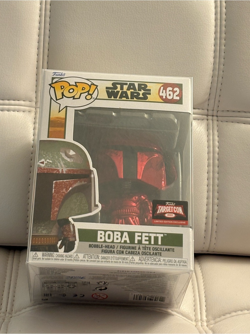 Bob Fett Red Chrome Star Wars Funko Pop